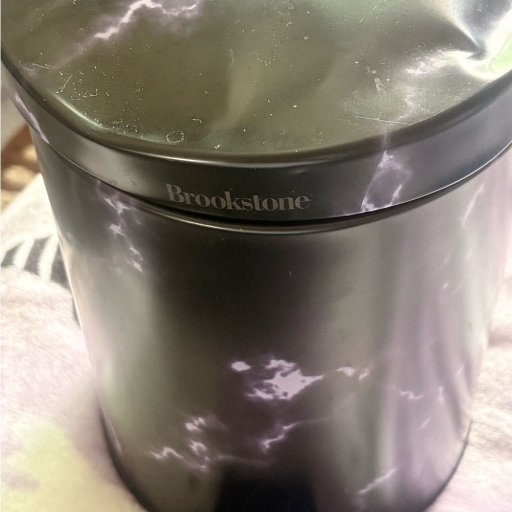 Brookstone Black and Purple Storage Canister